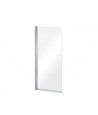 Badewannenabtrennung 1-teilig 70x140 PRIME 1 Glas 5 mm