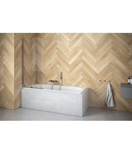 Badewannenabtrennung 1-teilig 70x140 PRIME 1 Glas 5 mm