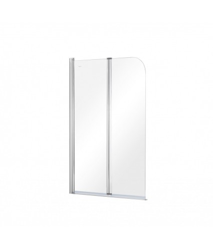 Badewannenabtrennung 2-teilig 90x140 PRIME 2 Glas 5 mm