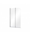 Badewannenabtrennung 2-teilig 90x140 PRIME 2 Glas 5 mm