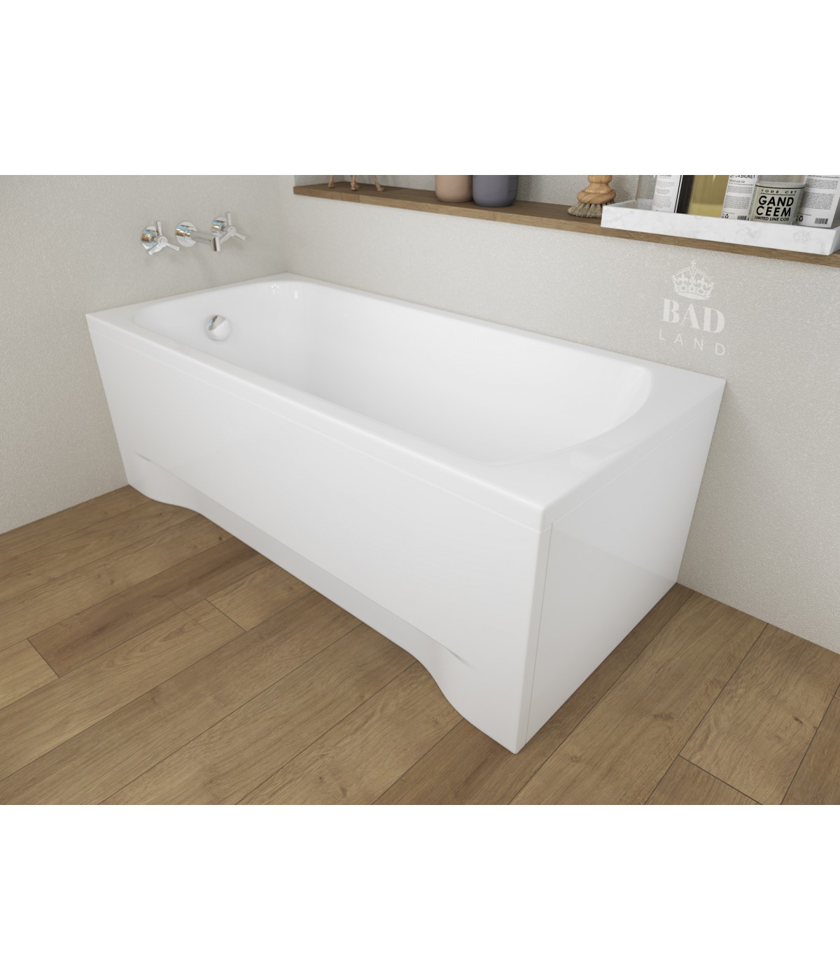 RECHTECK BADEWANNE 160x70 CLASSIC Ablaufgarnitur + Füße GRATIS !