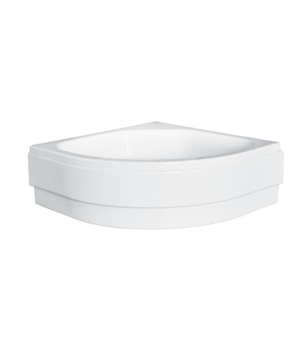 DUSCHWANNE VIERTELKREIS 80x80x15 DIPER II Ablaufgarnitur GRATIS !