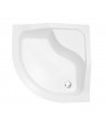 DUSCHWANNE VIERTELKREIS 80x80x21 OLIVER II Ablaufgarnitur GRATIS !