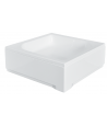 DUSCHWANNE QUADRATISCH 80x80 ARES Ablaufgarnitur + Füße GRATIS !