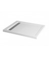 DUSCHWANNE RECHTECK 100x80x3 WEST Acryl Ablaufgarnitur GRATIS !