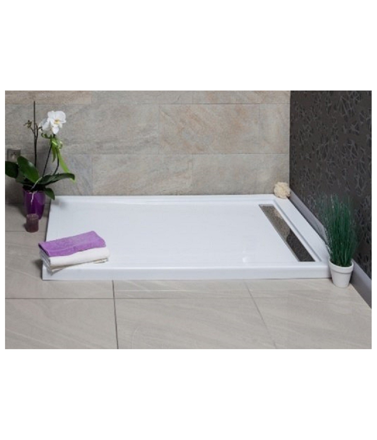 DUSCHWANNE RECHTECK 120x90x3 WEST Acryl Ablaufgarnitur GRATIS !