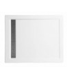 DUSCHWANNE RECHTECK 140x80x3 WEST Acryl Ablaufgarnitur GRATIS !