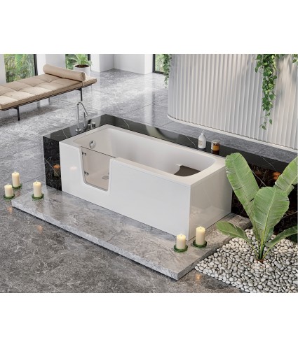 Seniorenbadewanne 170x75 LINKS VOVO mit Tür Ablaufgarnitur VIEGA GRATIS !