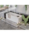 ECKBADEWANNE SLIM 180x80 LINKS AVITA Ablaufgarnitur + Füße GRATIS !