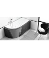 ECKBADEWANNE SLIM 180x80 LINKS AVITA Ablaufgarnitur + Füße GRATIS !