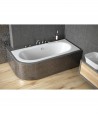 ECKBADEWANNE SLIM 150x75 LINKS AVITA Ablaufgarnitur + Füße GRATIS !