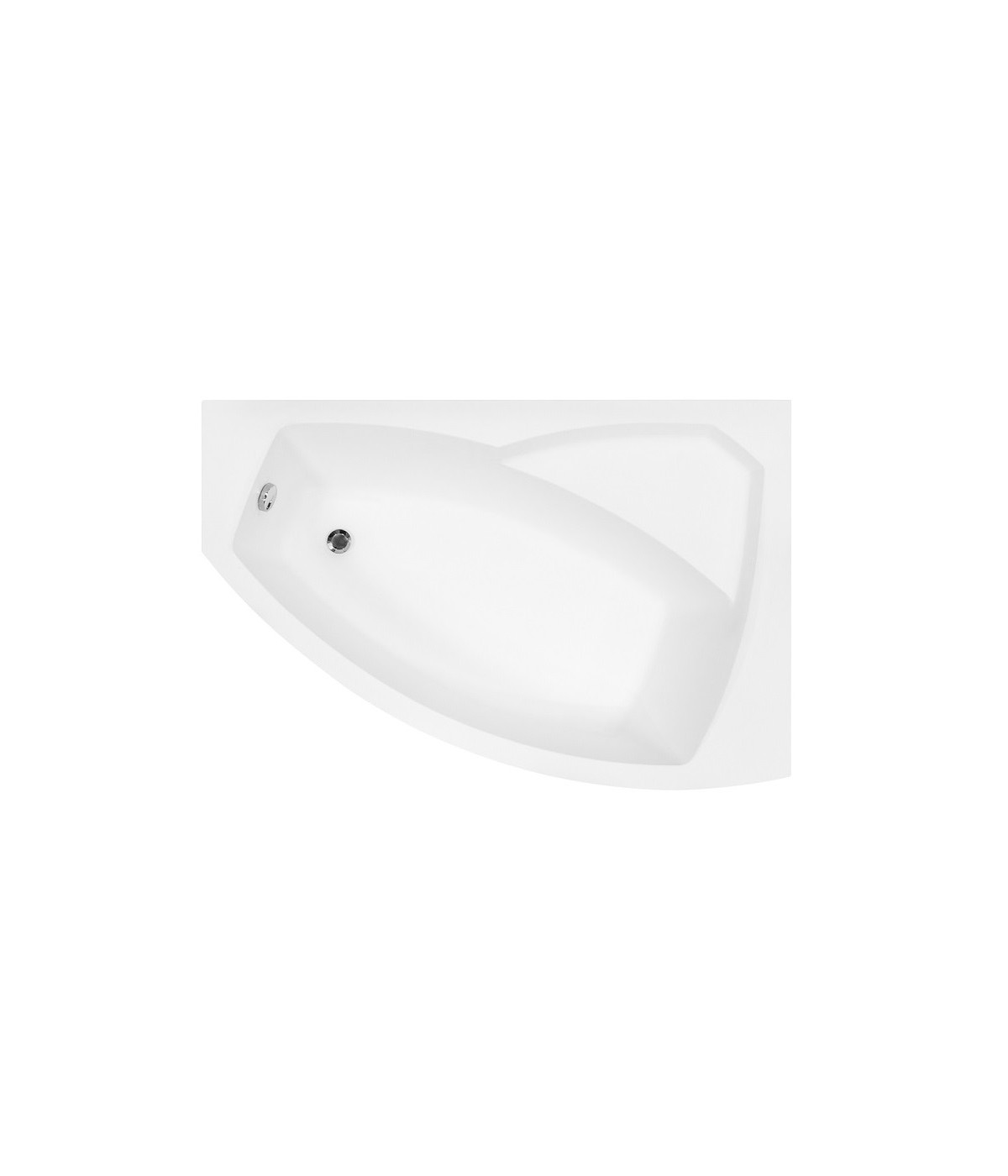 ECKBADEWANNE 160x100 RECHTS RIMAX Ablaufgarnitur + Füße GRATIS !