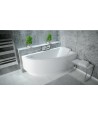 ECKBADEWANNE 140x70 LINKS PRAKTIKA Ablaufgarnitur + Füße GRATIS !
