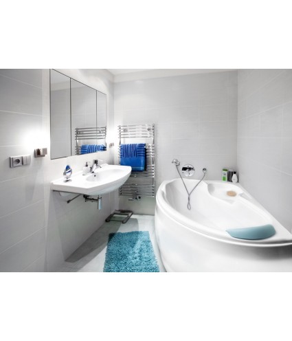 ECKBADEWANNE 170x110 LINKS FINEZJA Ablaufgarnitur + Füße GRATIS !