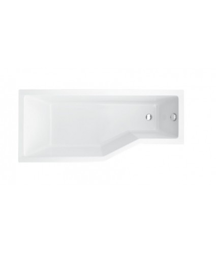 BADEWANNE ECKWANNE 150x75 LINKS INTEGRAZ GLASABTRENNUG Ablaufgarnitur + Füße GRATIS !