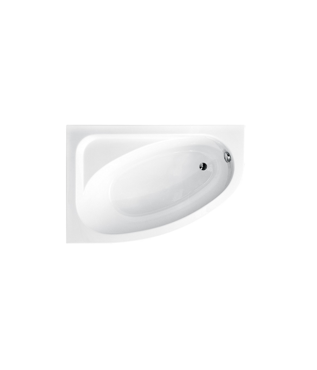 ECKBADEWANNE 140x80 LINKS CORNEA Ablaufgarnitur + Füße GRATIS !