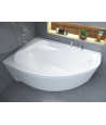 ECKBADEWANNE 140x80 LINKS MARIKA Ablaufgarnitur + Füße GRATIS !