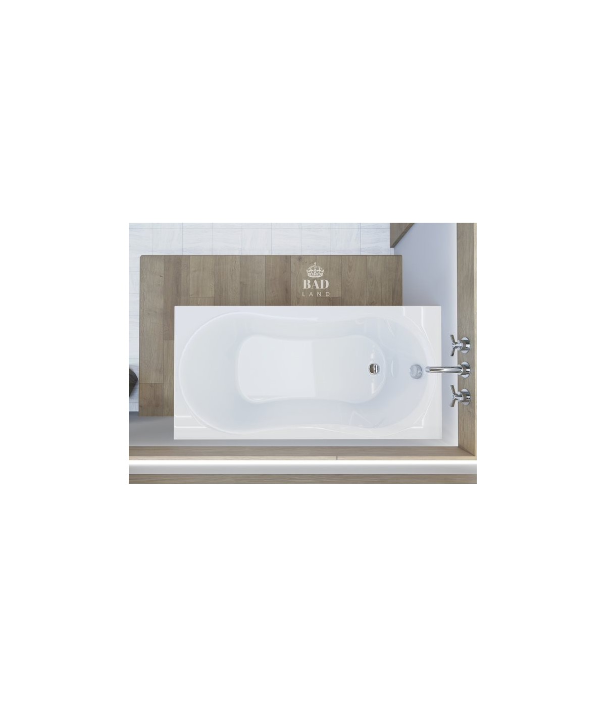 RECHTECK BADEWANNE 180x80 GRACJA Ablaufgarnitur + Füße GRATIS !