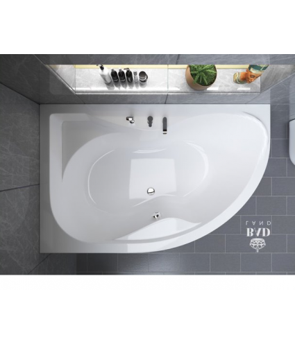 ECKBADEWANNE 170x110 LINKS DORA Ablaufgarnitur + Füße GRATIS !