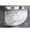 ECKBADEWANNE 170x110 LINKS DORA Ablaufgarnitur + Füße GRATIS !