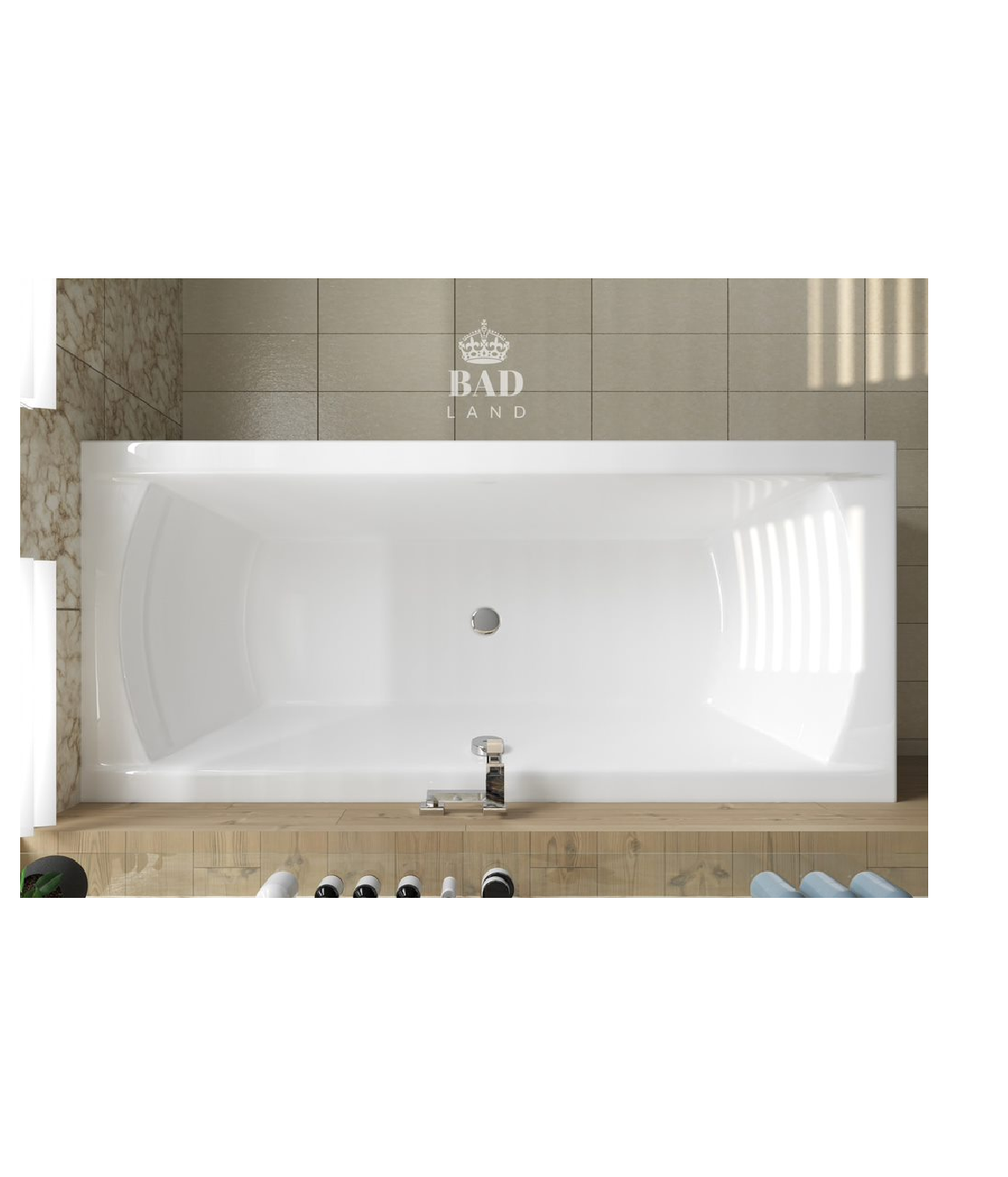 RECHTECK BADEWANNE 190x90 INES Ablaufgarnitur + Füße GRATIS !
