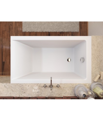 RECHTECK BADEWANNE 120x70 CAPRI Ablaufgarnitur + Füße GRATIS !