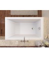 RECHTECK BADEWANNE 120x70 CAPRI Ablaufgarnitur + Füße GRATIS !