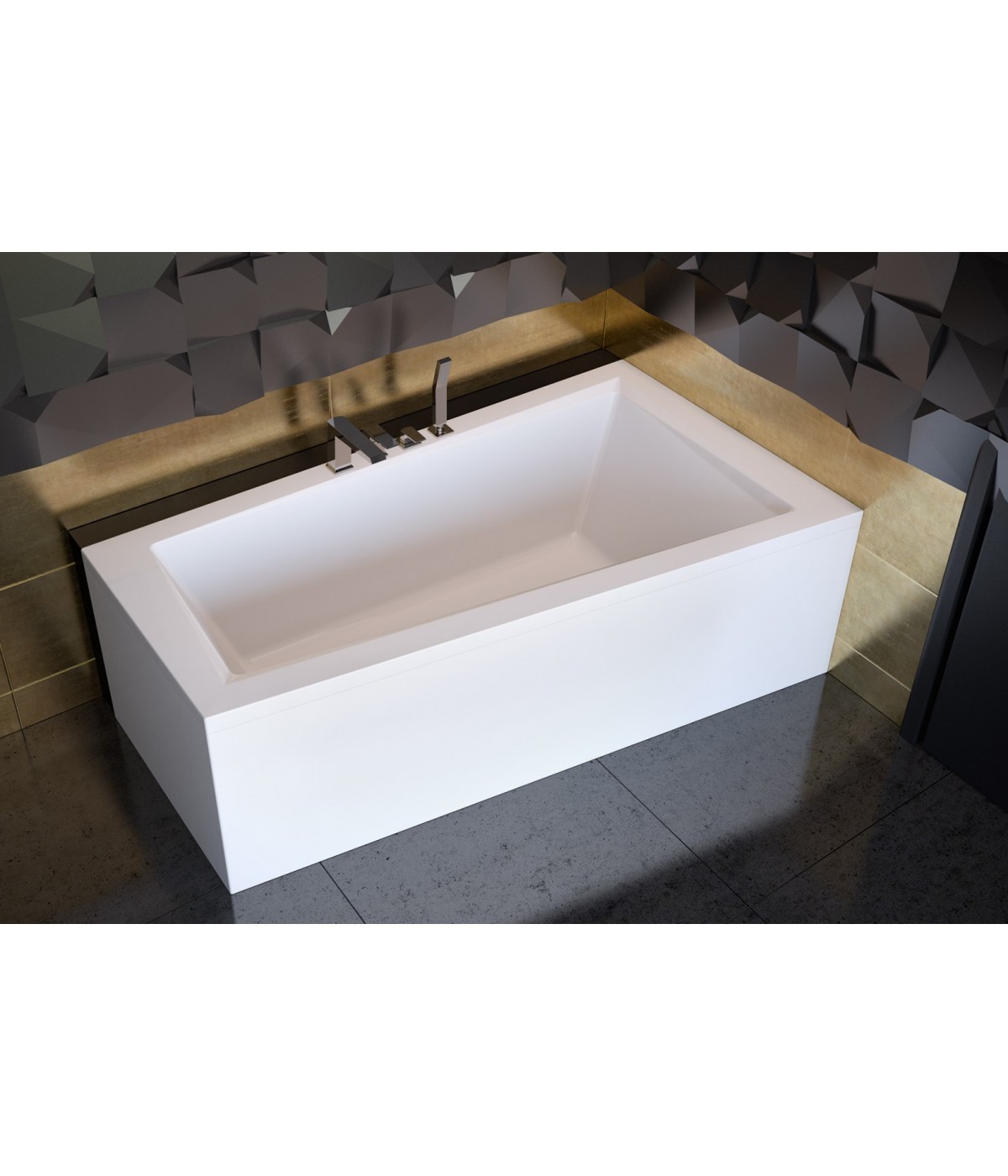 ECKBADEWANNE 160x90 RECHTS INTIMAS Ablaufgarnitur + Füße GRATIS !