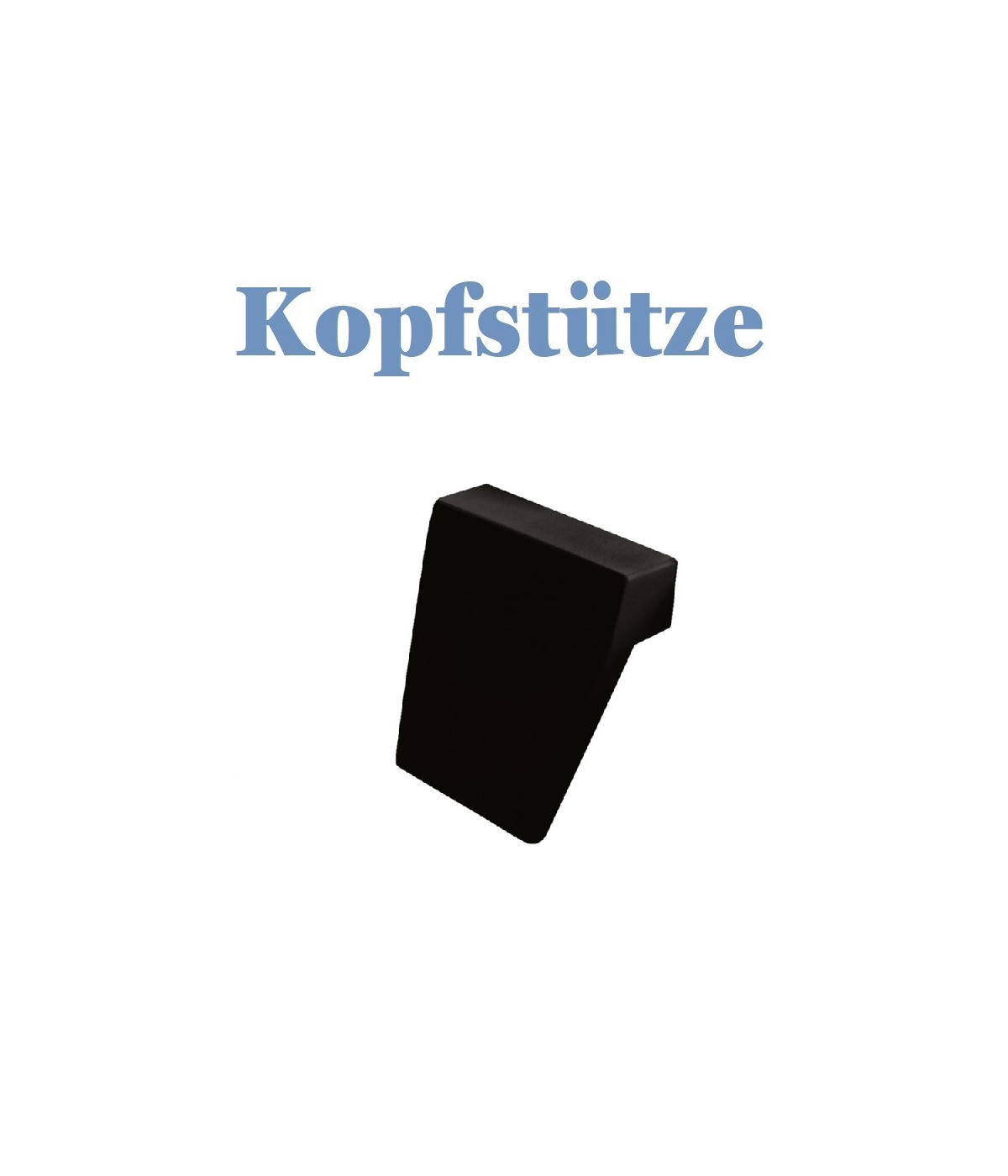 Kopfstütze für Badewanne Schwarz
