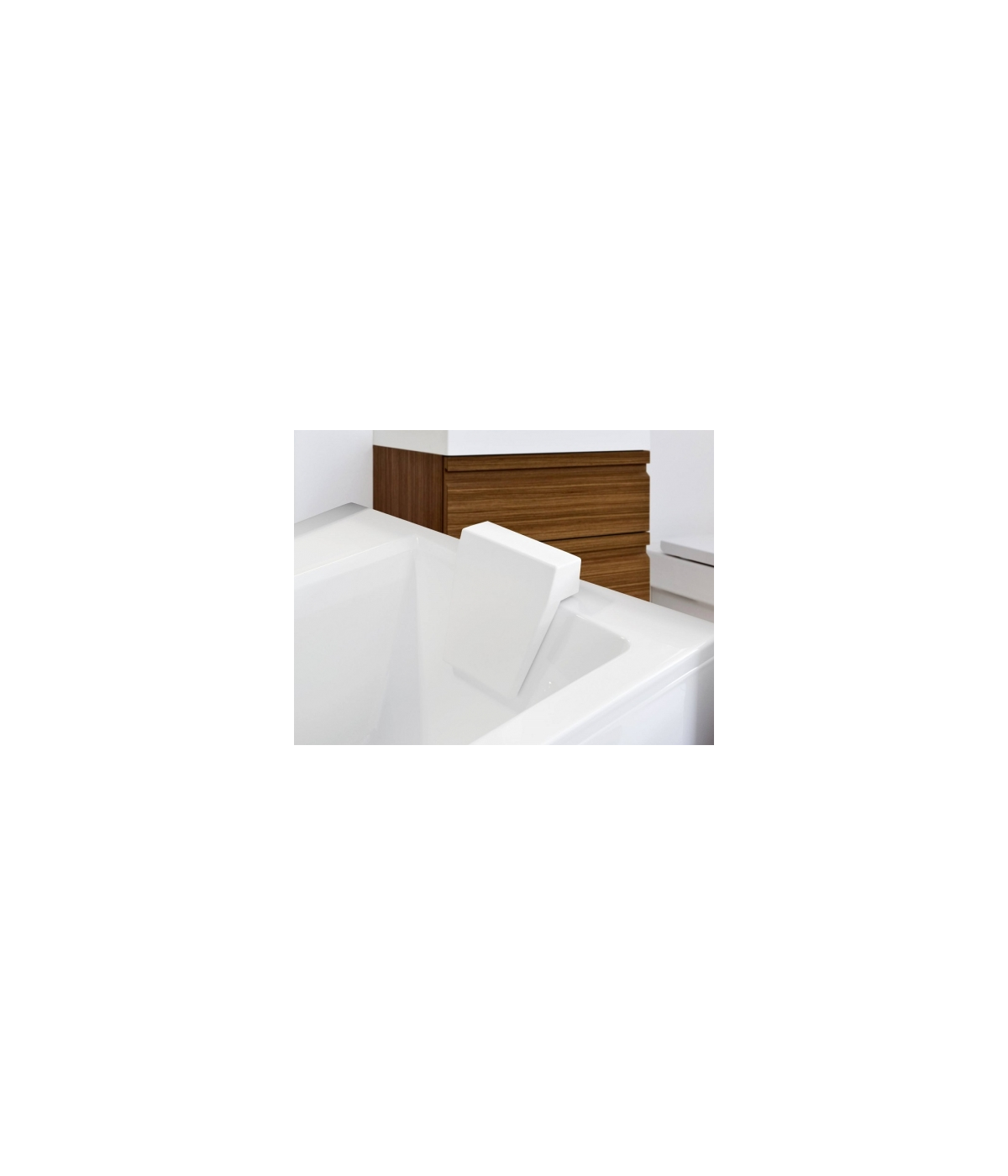 Kopfstütze für Badewanne Weiß