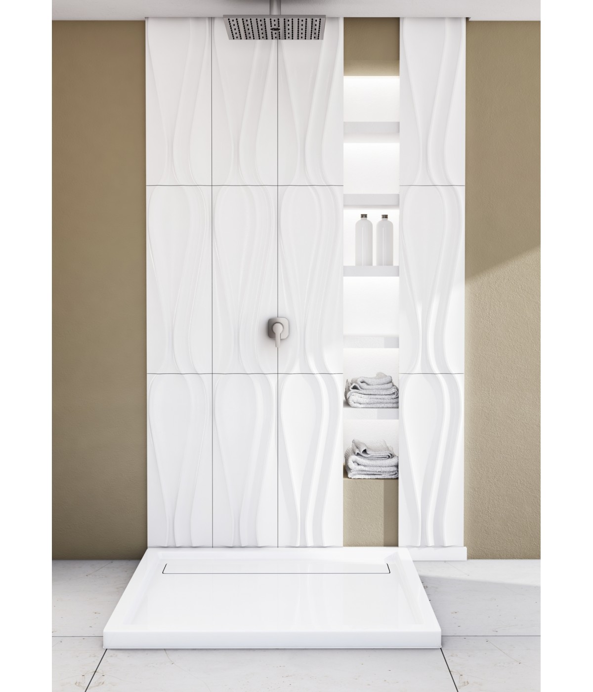 DUSCHWANNE QUADRATISCH 90x90X6,5cm CAMPARO Ablaufgarnitur GRATIS !