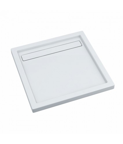 DUSCHWANNE QUADRATISCH 100x100X6,5cm CAMPARO Ablaufgarnitur GRATIS !
