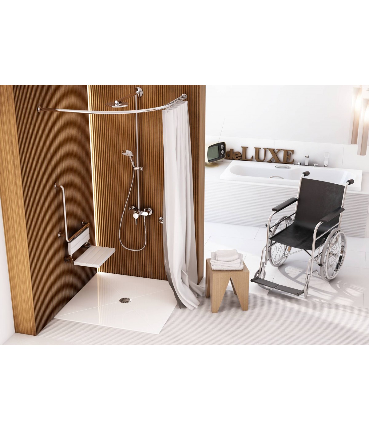 DUSCHWANNE QUADRATISCH 100x100 DE LUXE Ablaufgarnitur GRATIS!