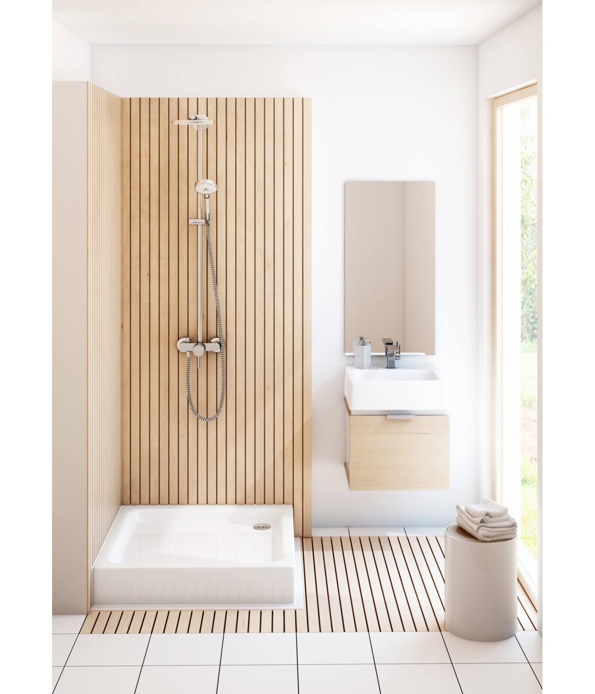 DUSCHWANNE QUADRATISCH 80x80 GRANDO PLUS Ablaufgarnitur GRATIS !