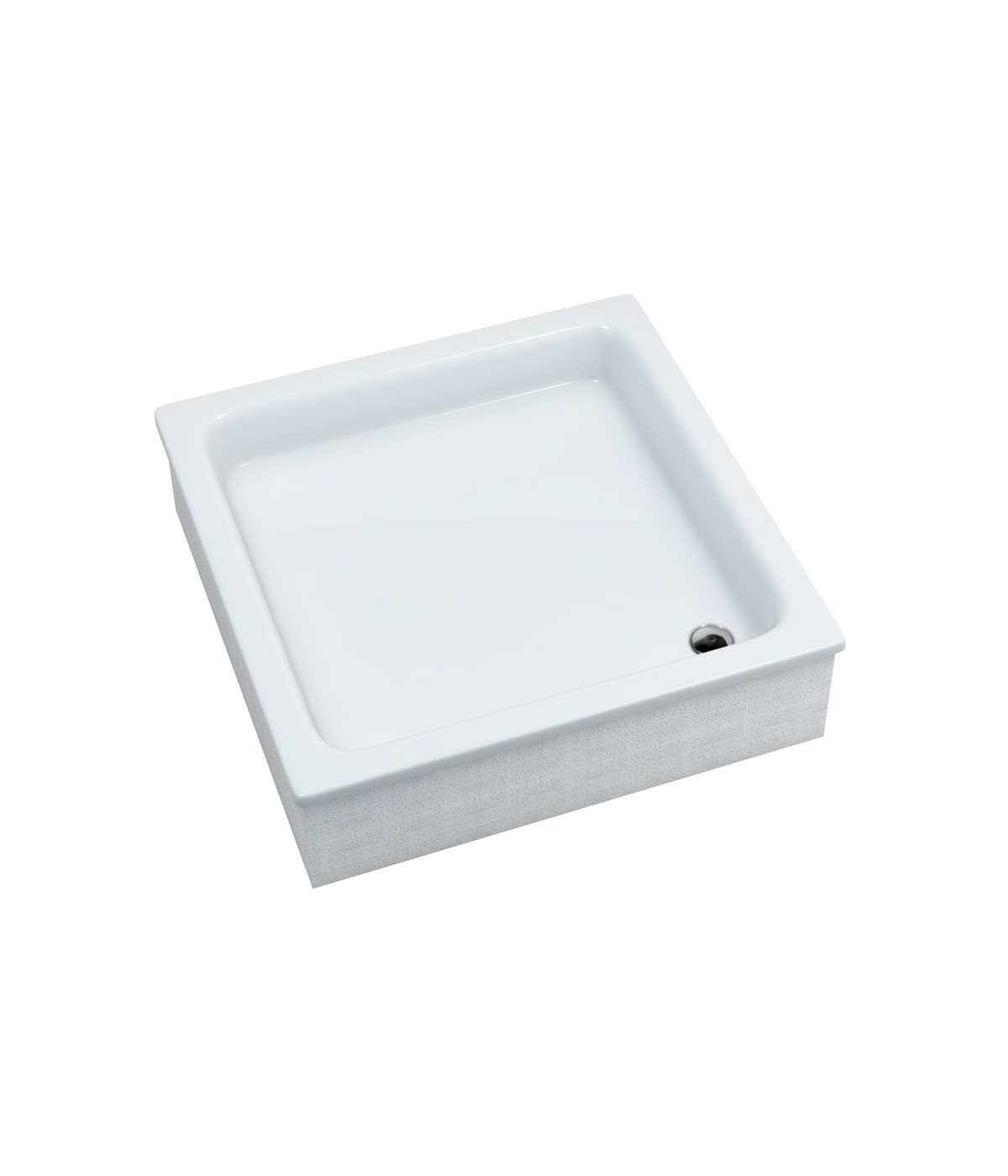 DUSCHWANNE QUADRATISCH 80x80 GRAWELLO Ablaufgarnitur GRATIS !