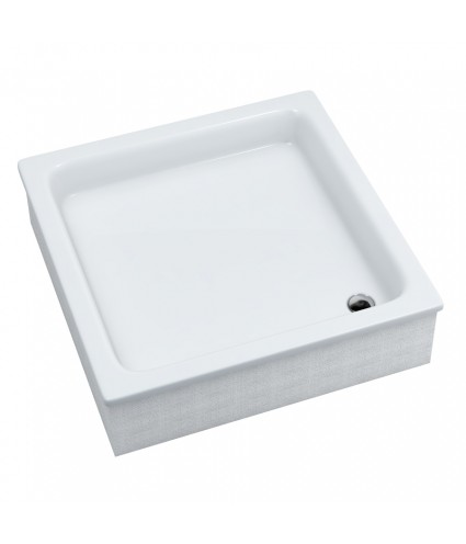 DUSCHWANNE QUADRATISCH 80x80 GRAWELLO Ablaufgarnitur GRATIS !