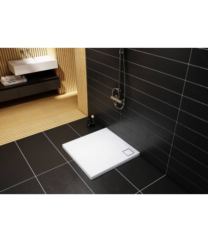 DUSCHWANNE QUADRATISCH 80x80 OMEGAX Ablaufgarnitur GRATIS !