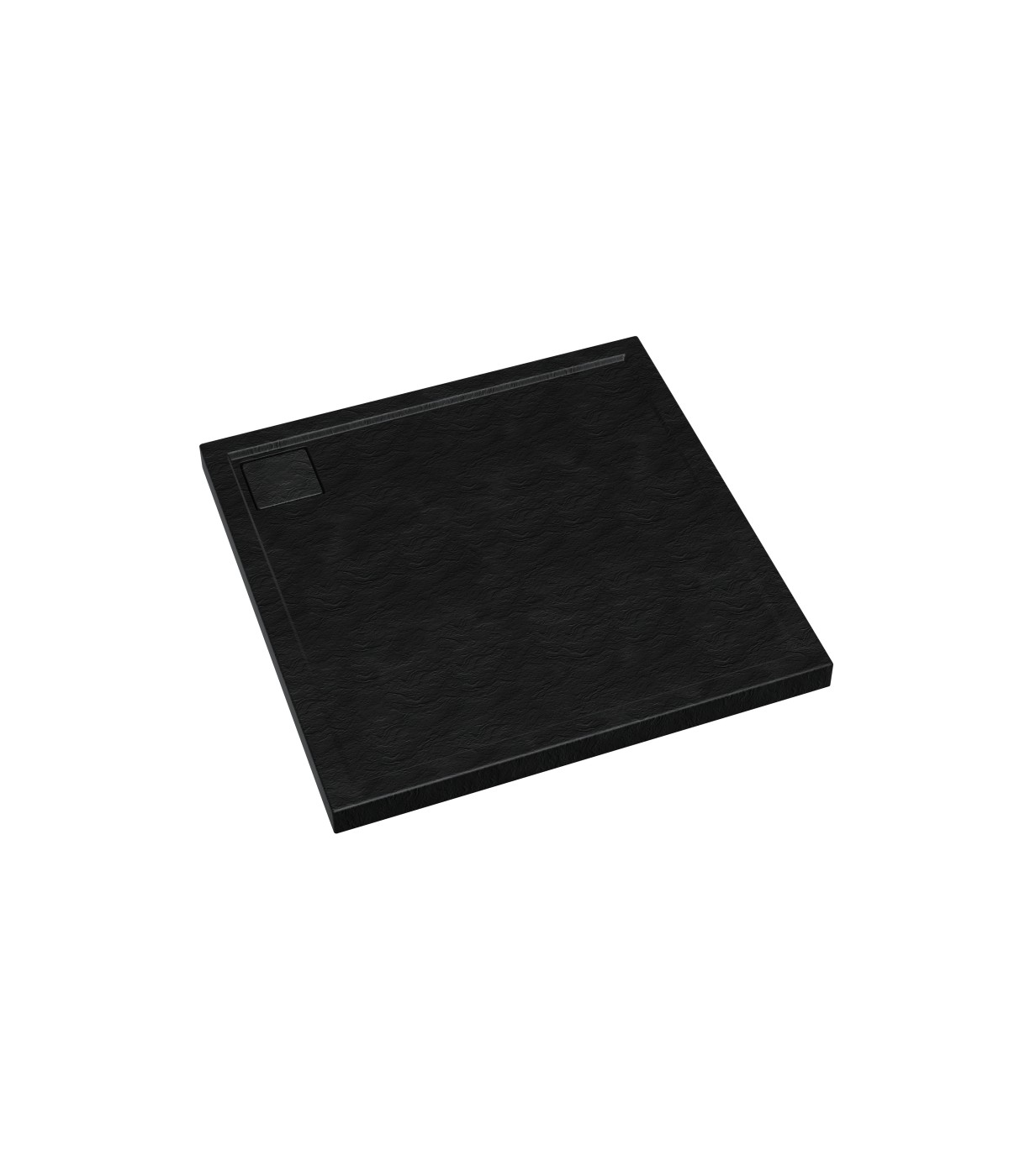 DUSCHWANNE QUADRATISCH 90x90 OMEGAX SCHWARZ Ablaufgarnitur GRATIS !