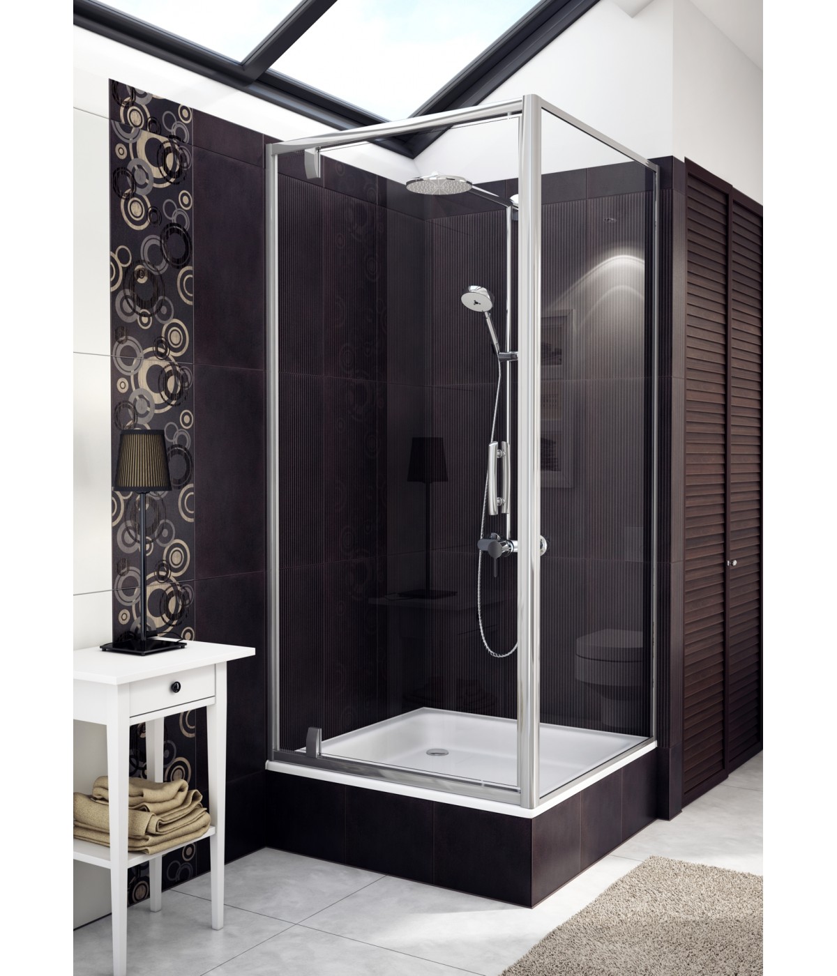 DUSCHWANNE QUADRATISCH 80x80 ZEFIR Ablaufgarnitur + Füße GRATIS !