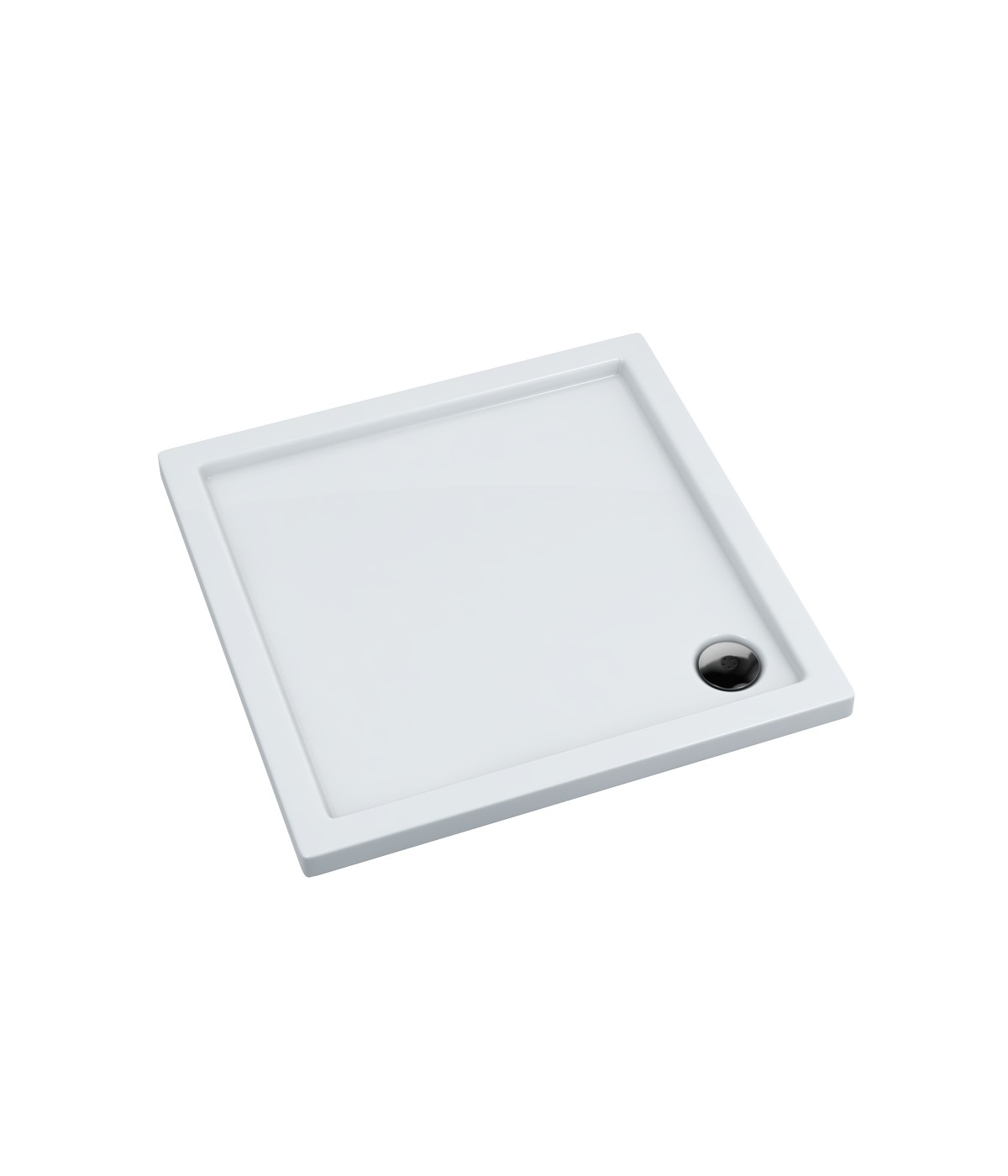 DUSCHWANNE QUADRATISCH 80x80x5cm CASPAR Ablaufgarnitur GRATIS !