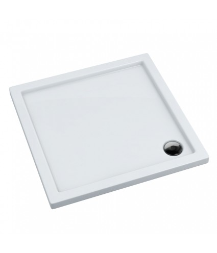 DUSCHWANNE QUADRATISCH 80x80x5cm CASPAR Ablaufgarnitur GRATIS !