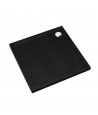DUSCHWANNE QUADRATISCH 80x80 CASPAR NEW SCHWARZ STEIN Ablaufgarnitur GRATIS!