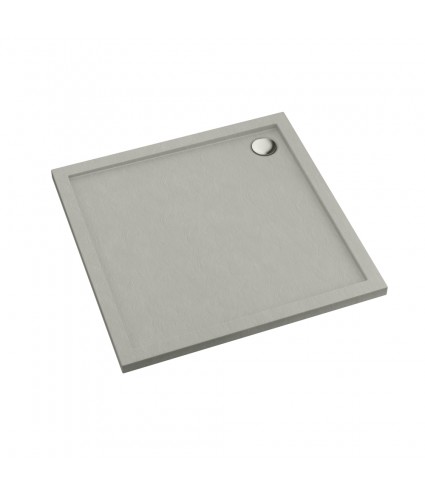 DUSCHWANNE QUADRATISCH 80x80 CASPAR NEW CEMENT STEIN Ablaufgarnitur GRATIS!