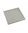 DUSCHWANNE QUADRATISCH 80x80 CASPAR NEW CEMENT STEIN Ablaufgarnitur GRATIS!