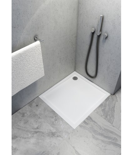 DUSCHWANNE QUADRATISCH 80x80 CASPAR NEW Ablaufgarnitur GRATIS!