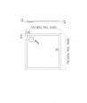 DUSCHWANNE QUADRATISCH 100x100 CASPAR NEW Ablaufgarnitur GRATIS!