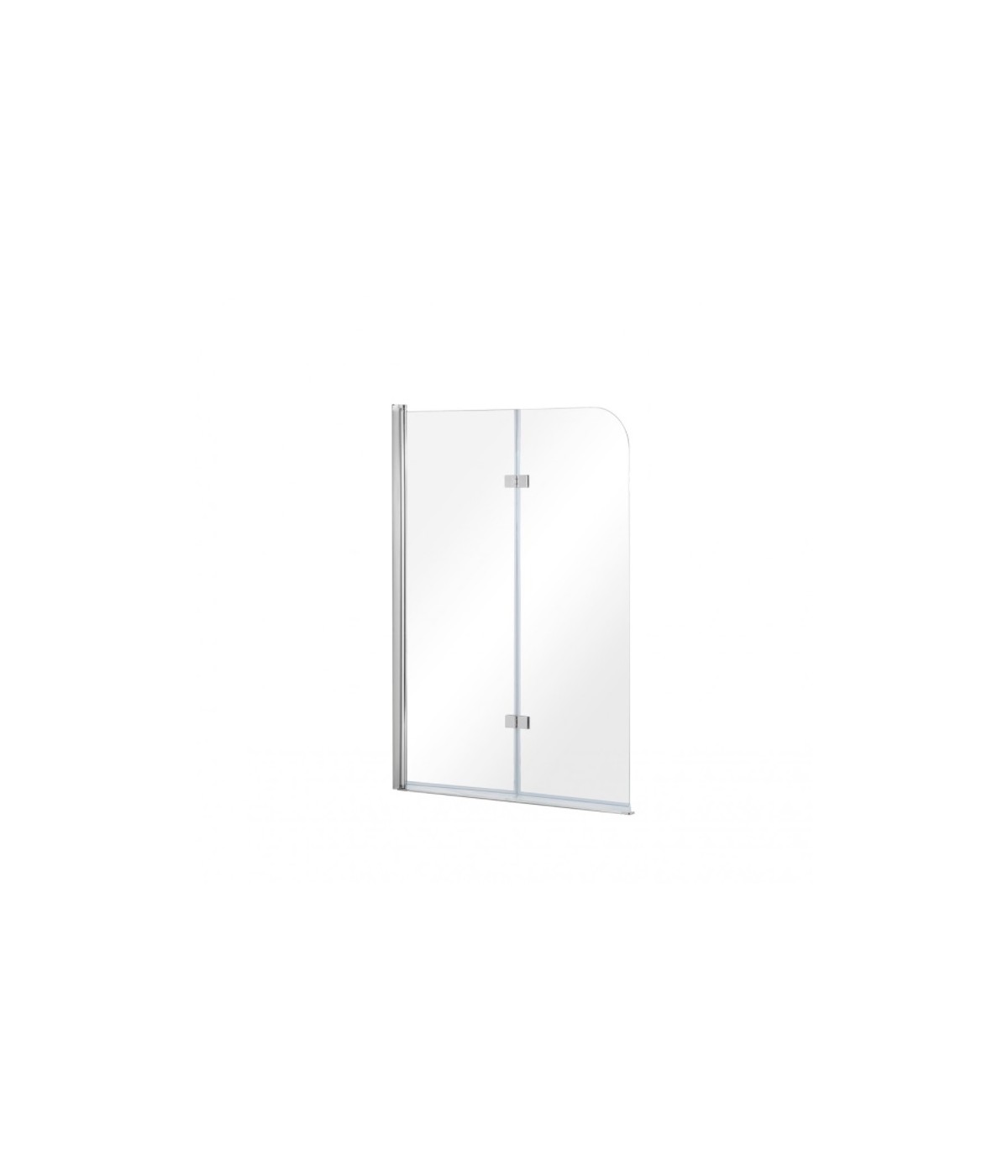 Badewannenabtrennung 2-teilig 100x145 AVIGO Glas 5 mm