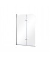 Badewannenabtrennung 2-teilig 100x145 AVIGO Glas 5 mm