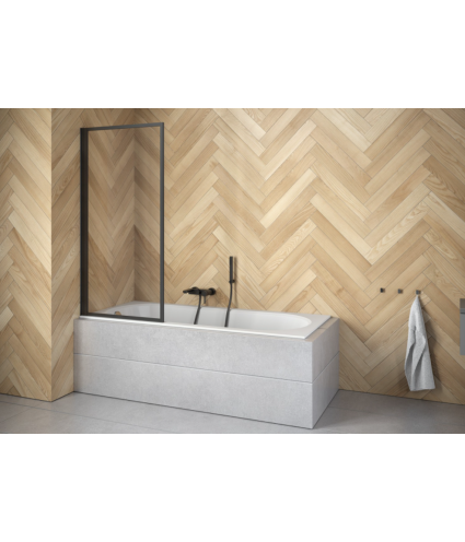 Badewannenabtrennung 1-teilig 70x140 ENZOS Glas 4 mm