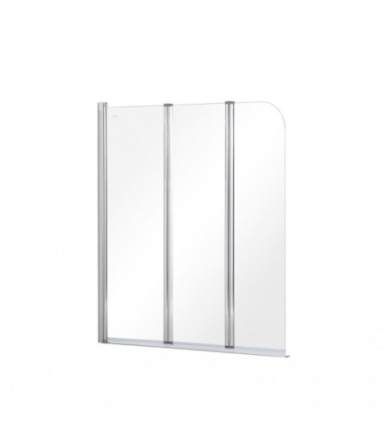 Badewannenabtrennung 3-teilig 120x140 PRIME 3 Glas 5 mm